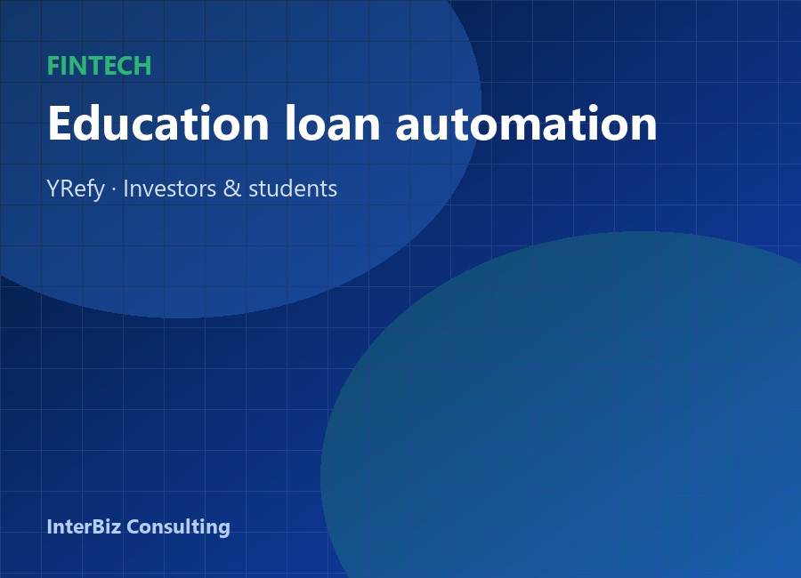 YRefy education loan automation platform